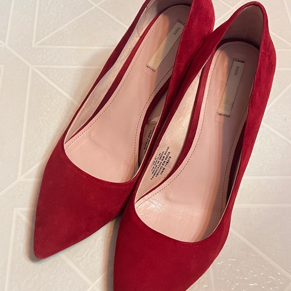 H&M Red Suede heels - Picture 2 of 6